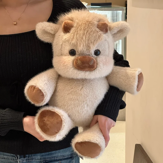 Jucărie de Pluș Vacă Highland Scoțiană, 45 cm