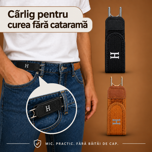 Curea Invizibilă fără Cataramă – Clemă Elastică pentru Blugi (Set 2 bucăți)